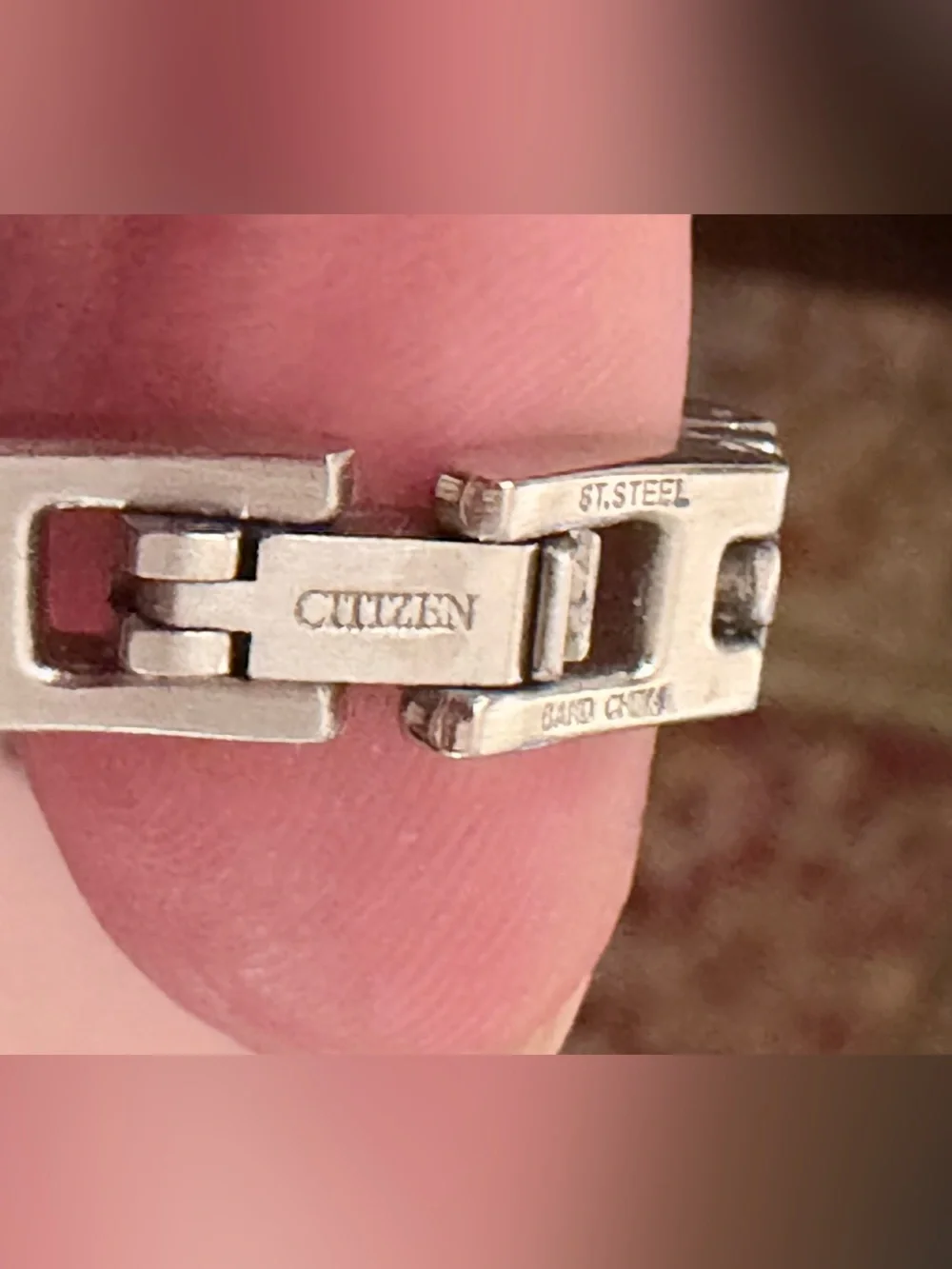 Citizen Silver Link Bracelet with Crystal Accents